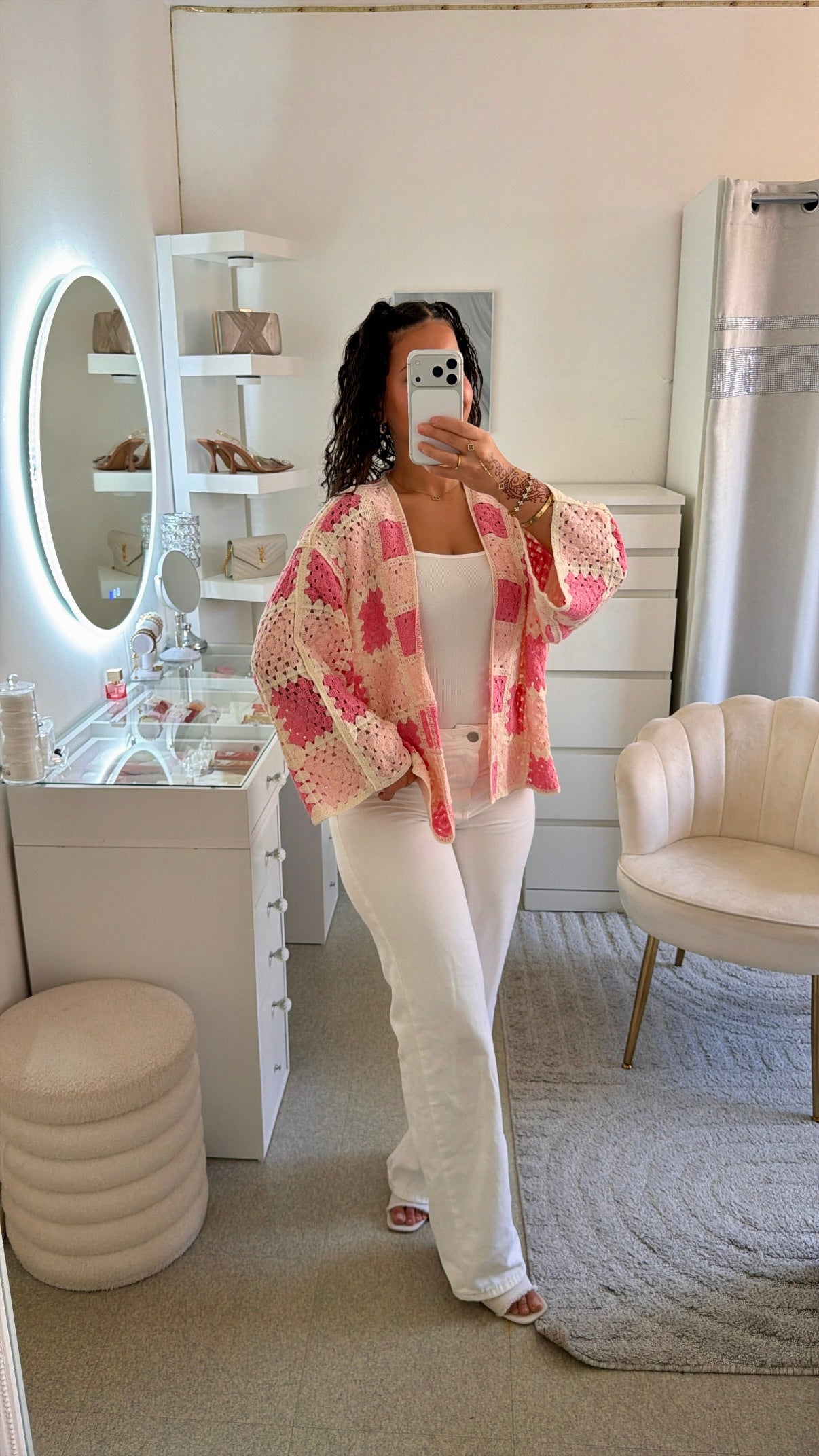 Cardigan Soumaya rose
