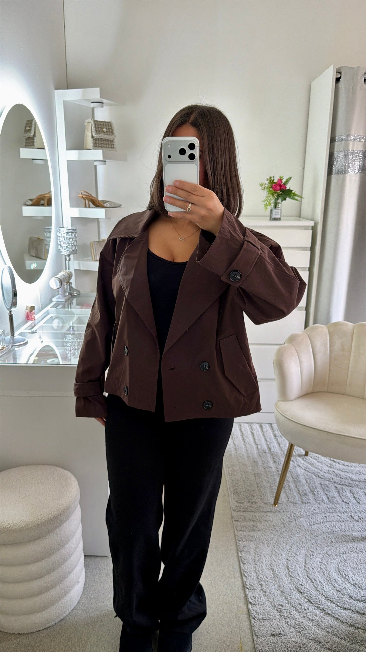 Trench Azelie marron