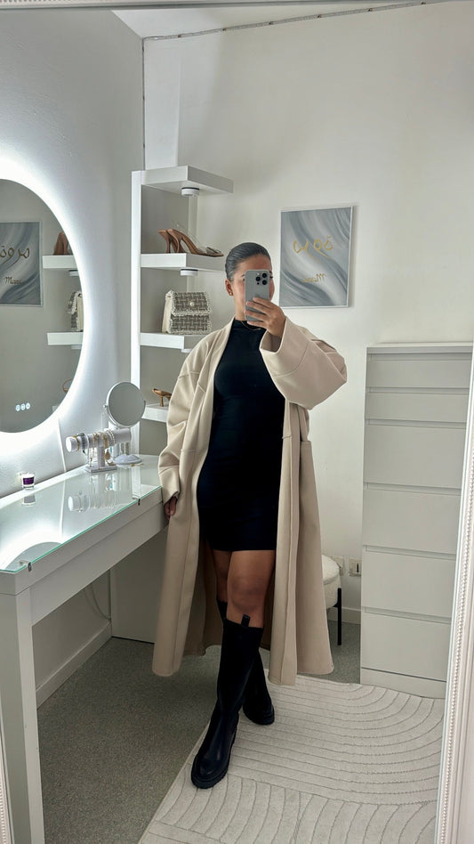 Manteau long Samia beige