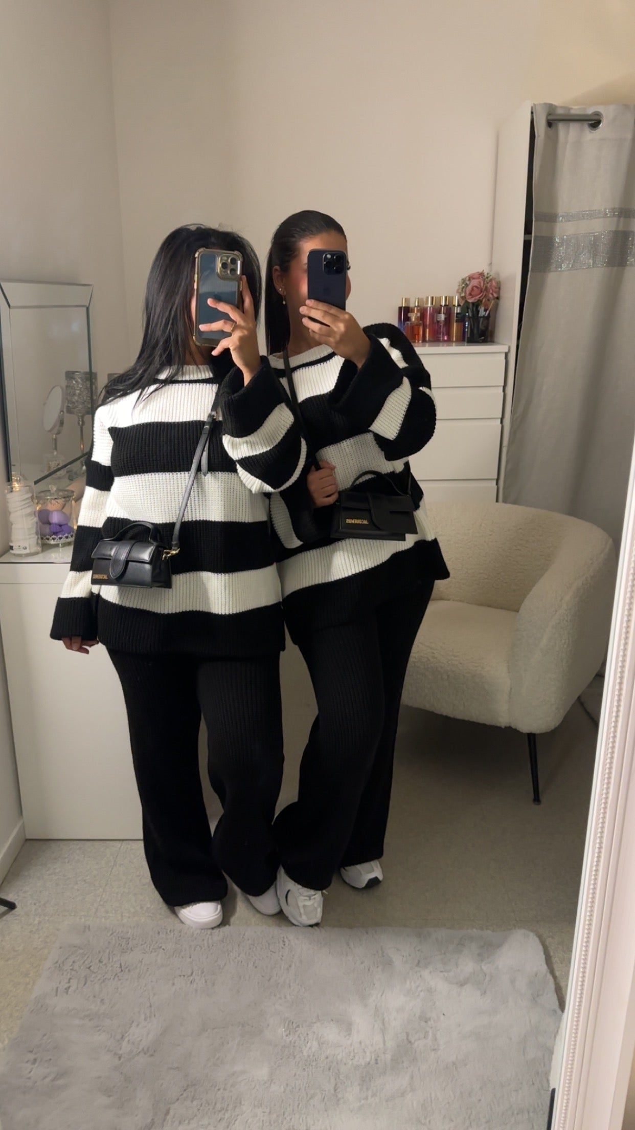 Ensemble bi couleur noir