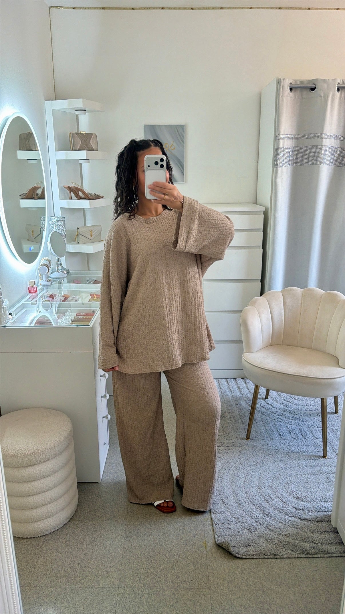 Ensemble Dalila en taupe