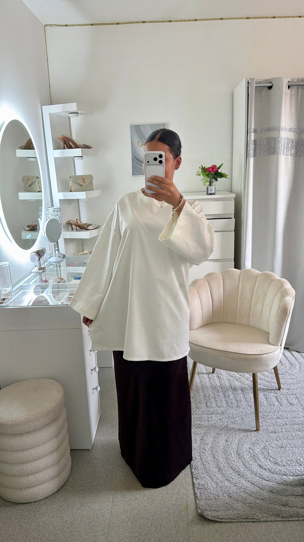 T-shirt oversize blanc