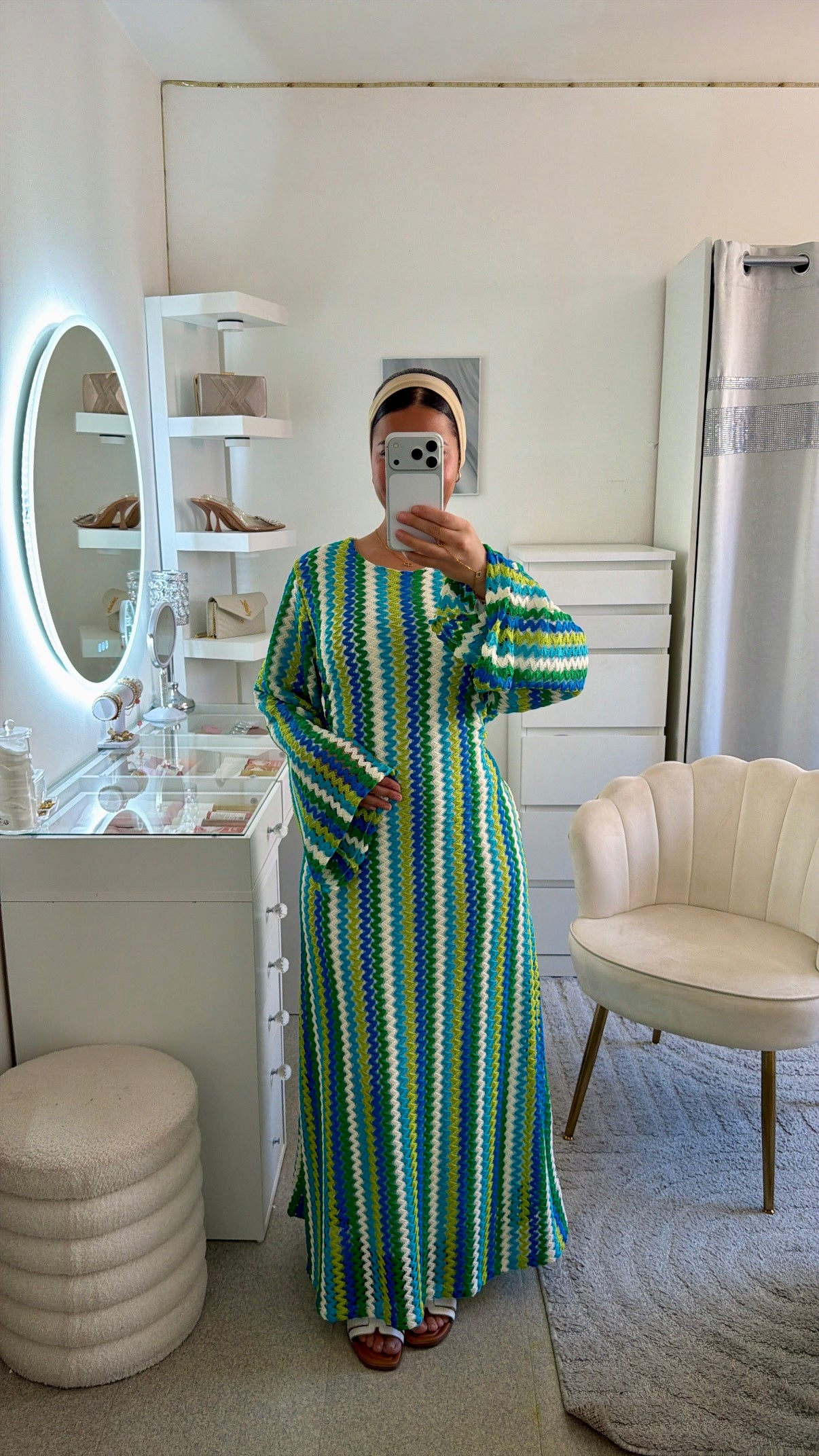 Robe Fadila vert