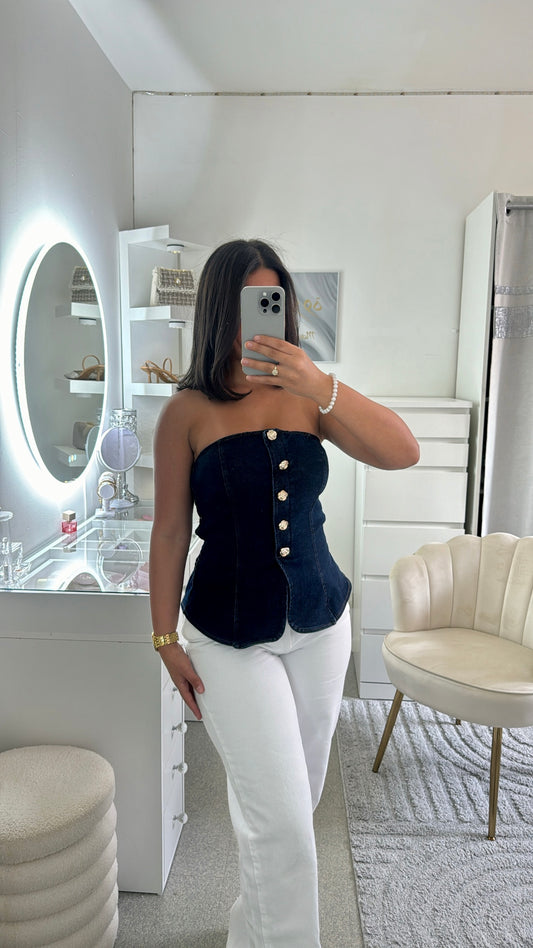 Top Ella en jean