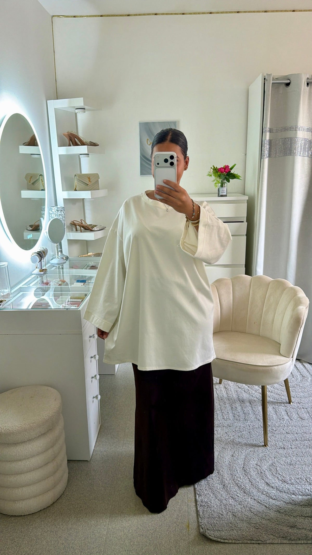 T-shirt oversize blanc