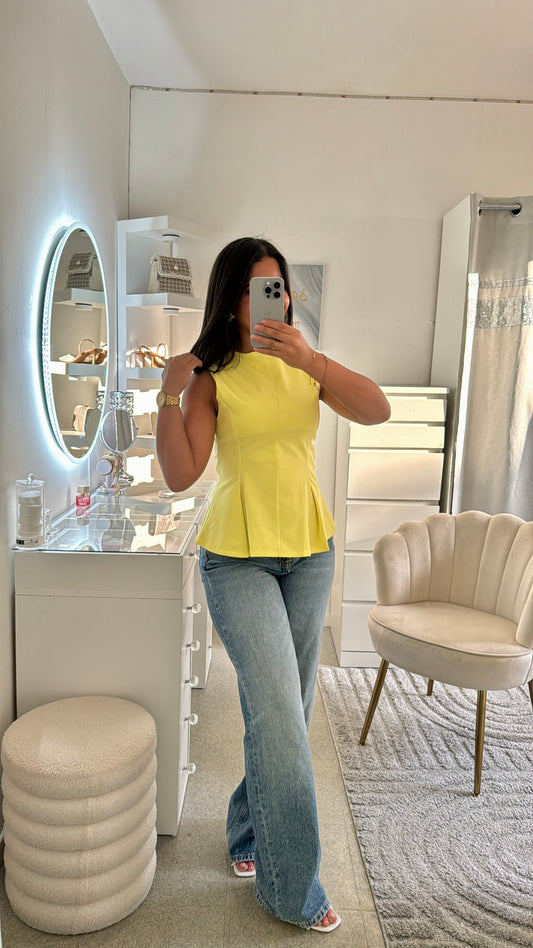 Top Zoé jaune