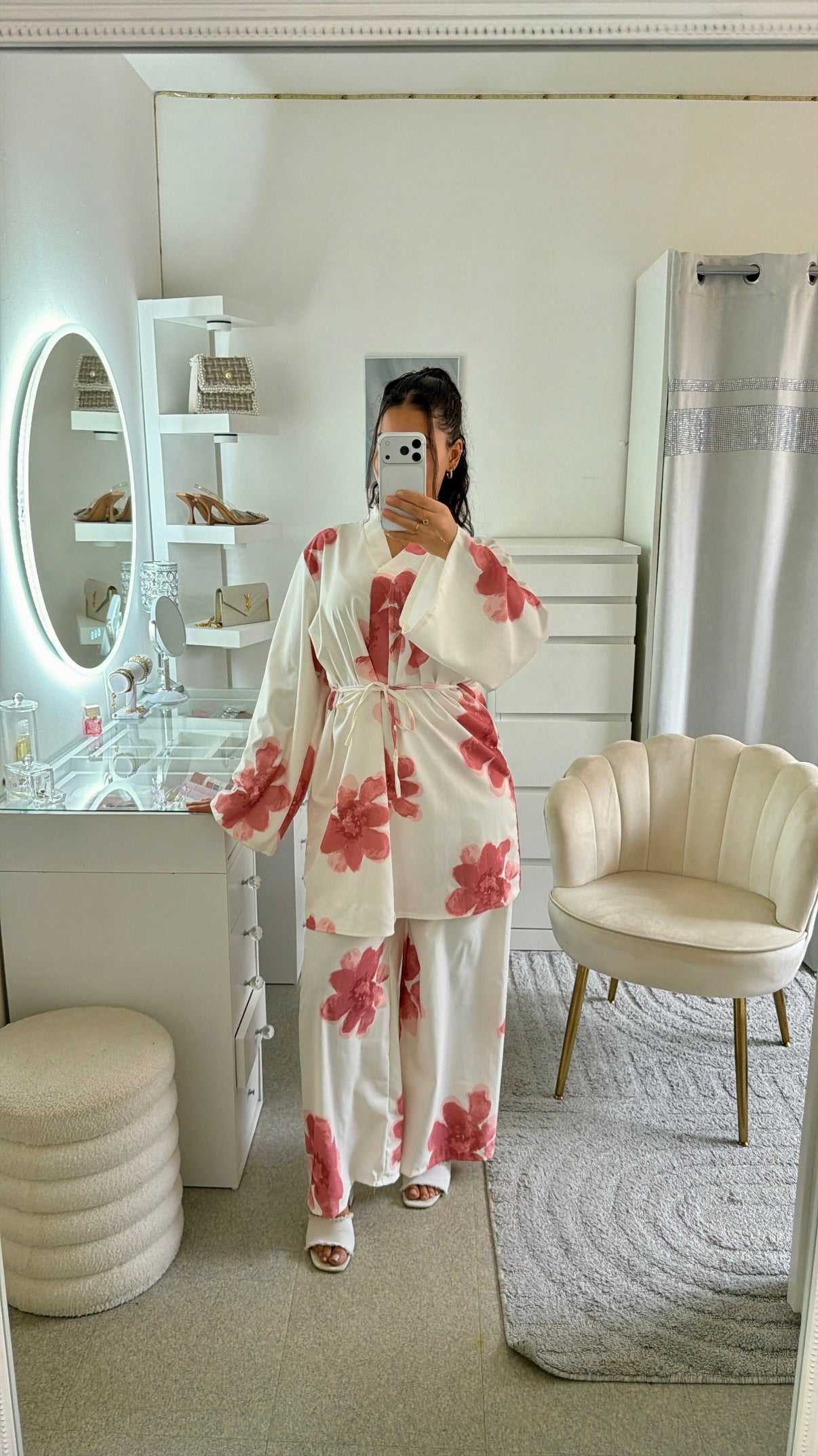 Ensemble Naïri rose