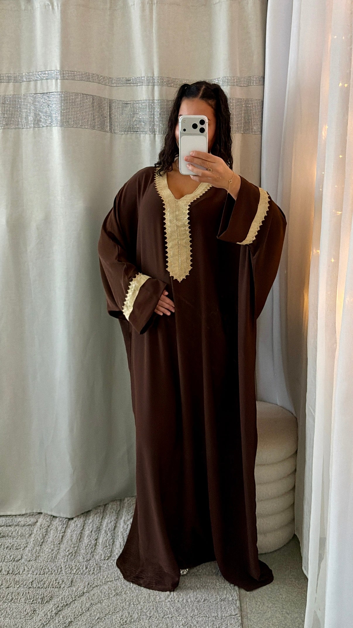 Abaya Vanilla marron