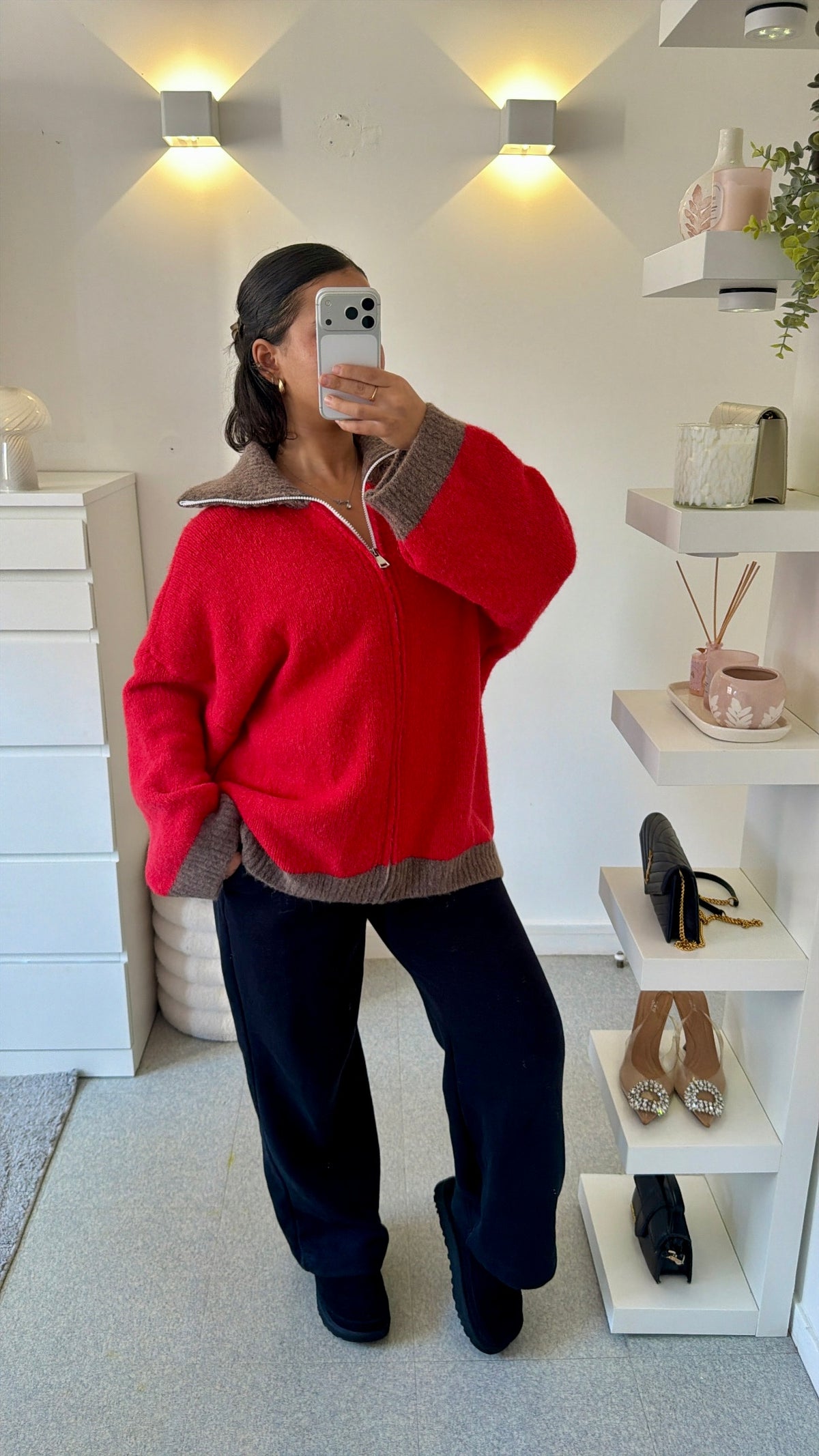 Gilet Lemya en rouge