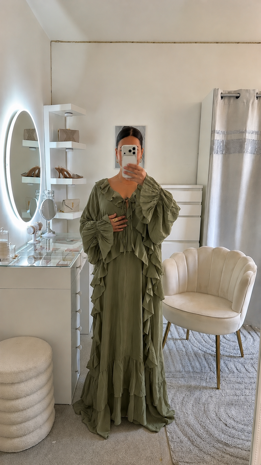 Robe Aida en vert