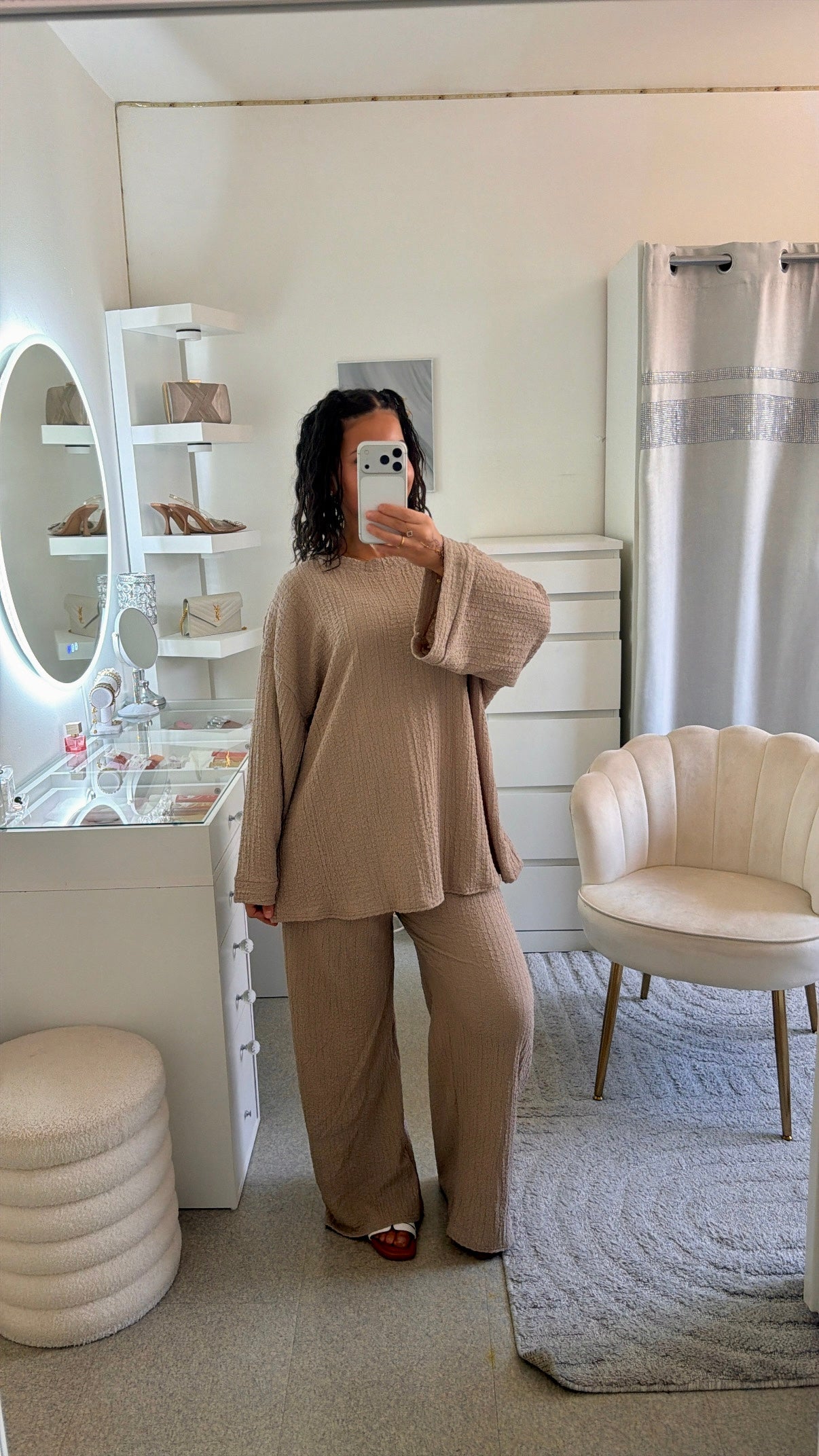 Ensemble Dalila en taupe