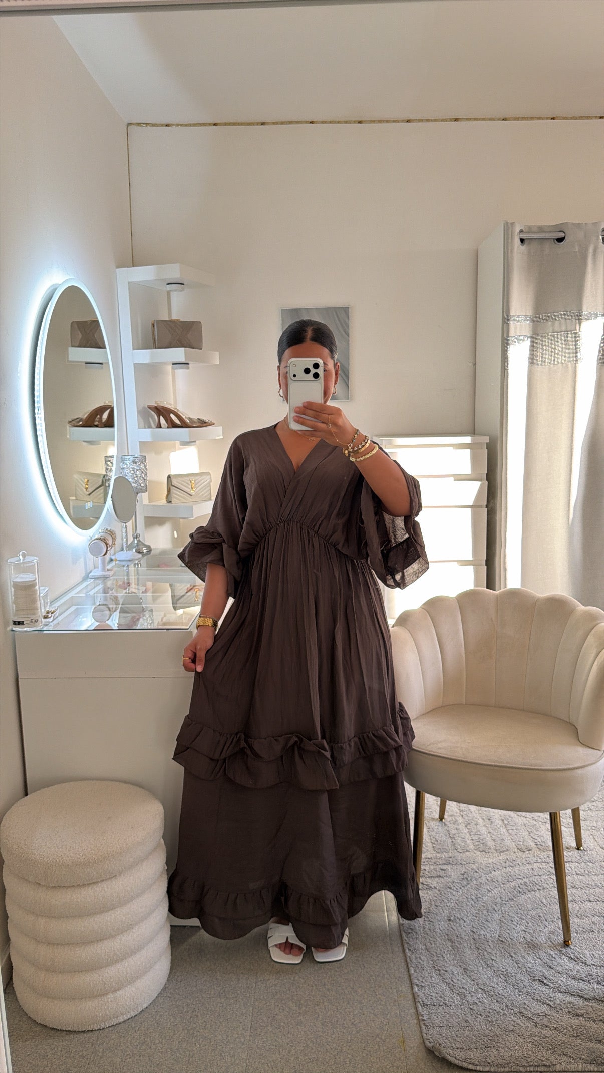 Robe Maissa en marron