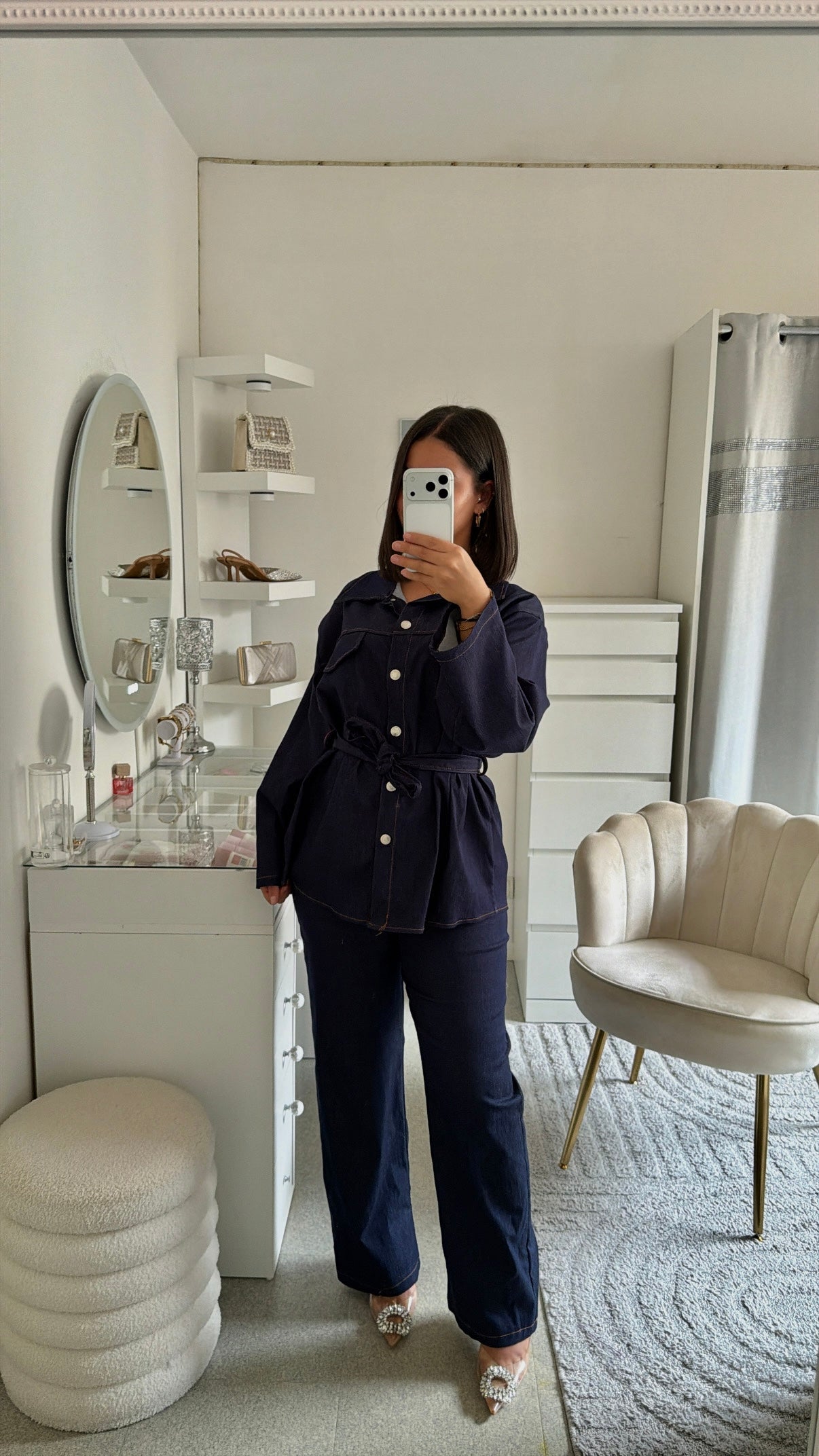 Ensemble Faïrouz bleu jean