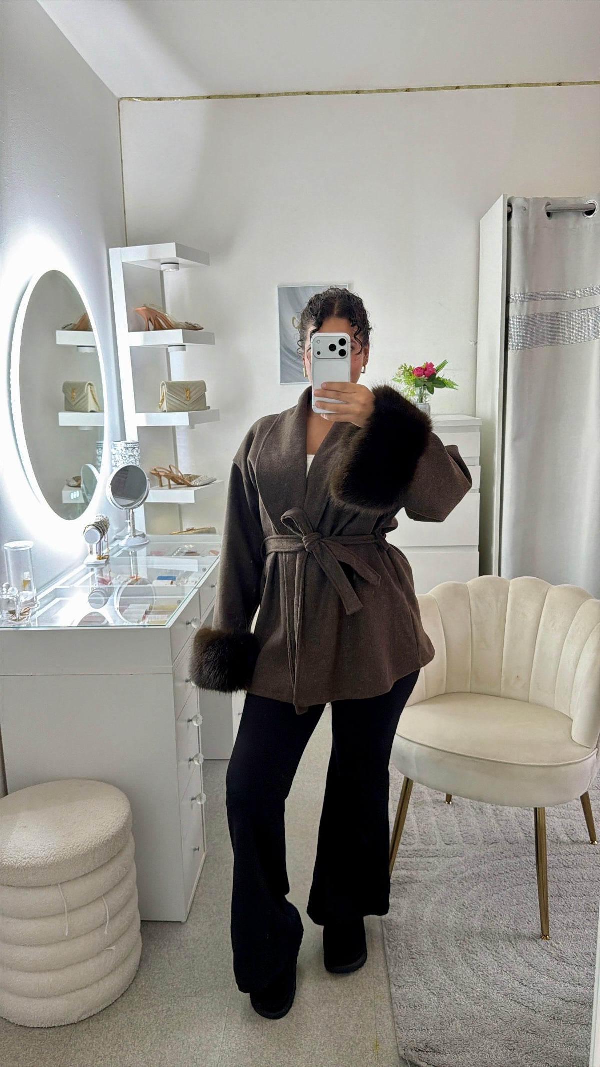 Manteau Amira marron
