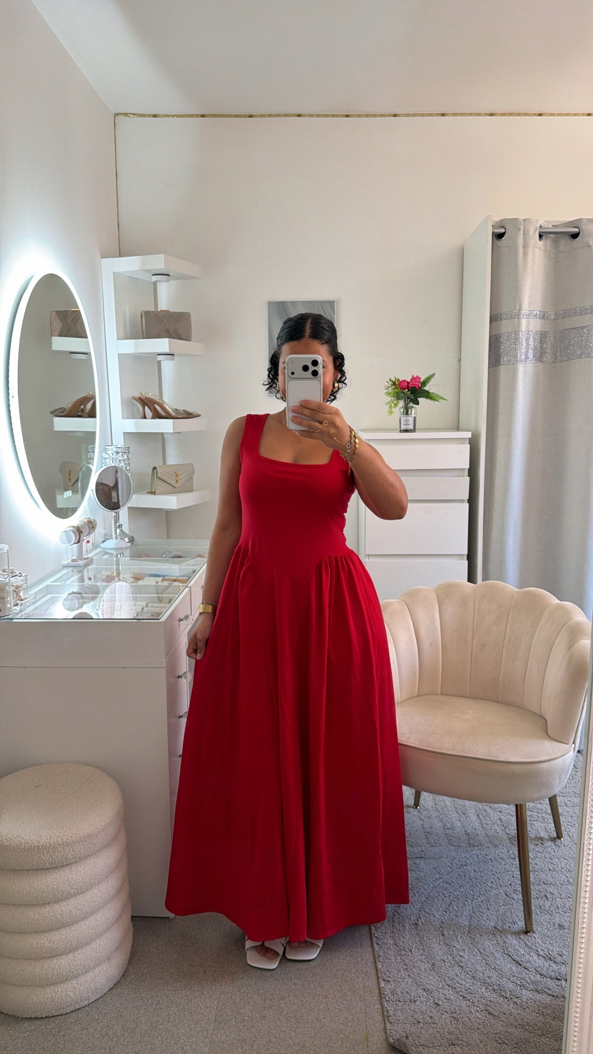 Robe Jeasmean en rouge