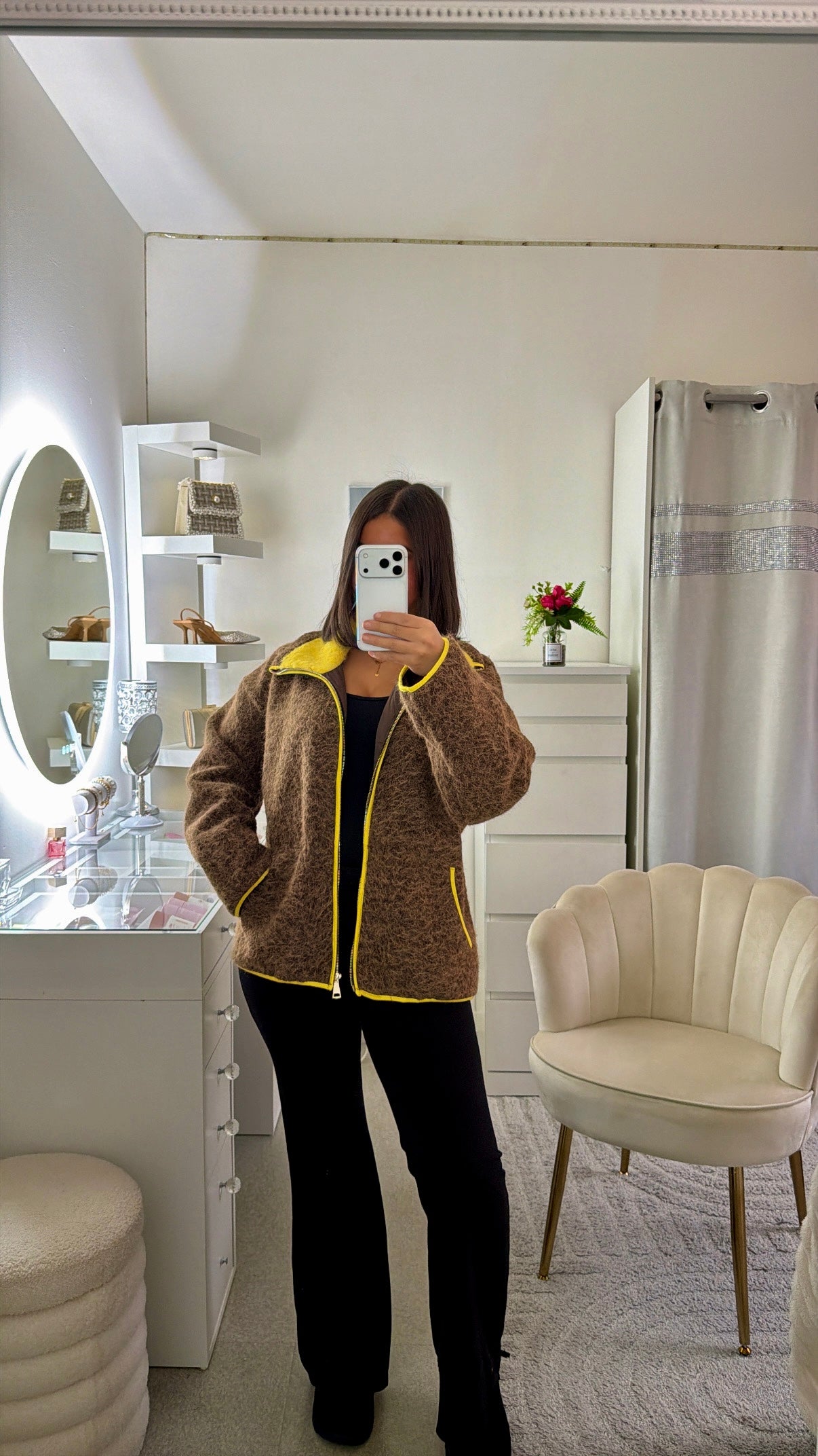 Gilet Aaliyah marron