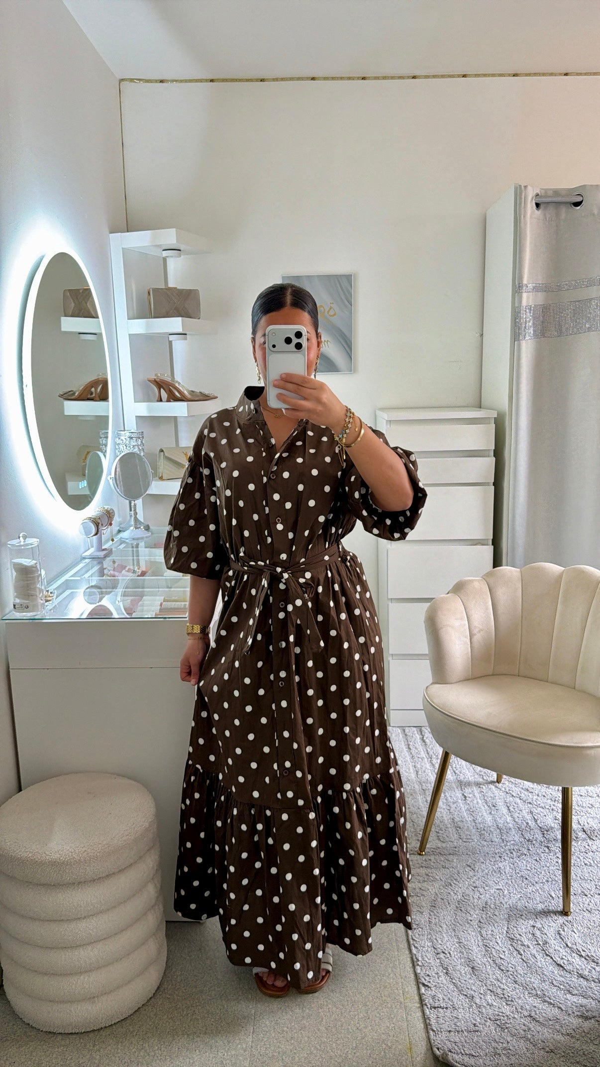 Robe Talia en marron