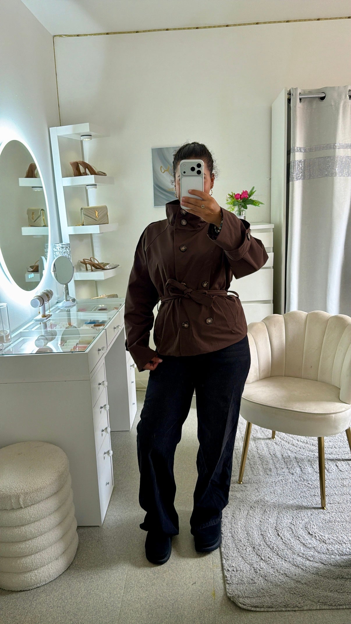 Trench Mina en marron