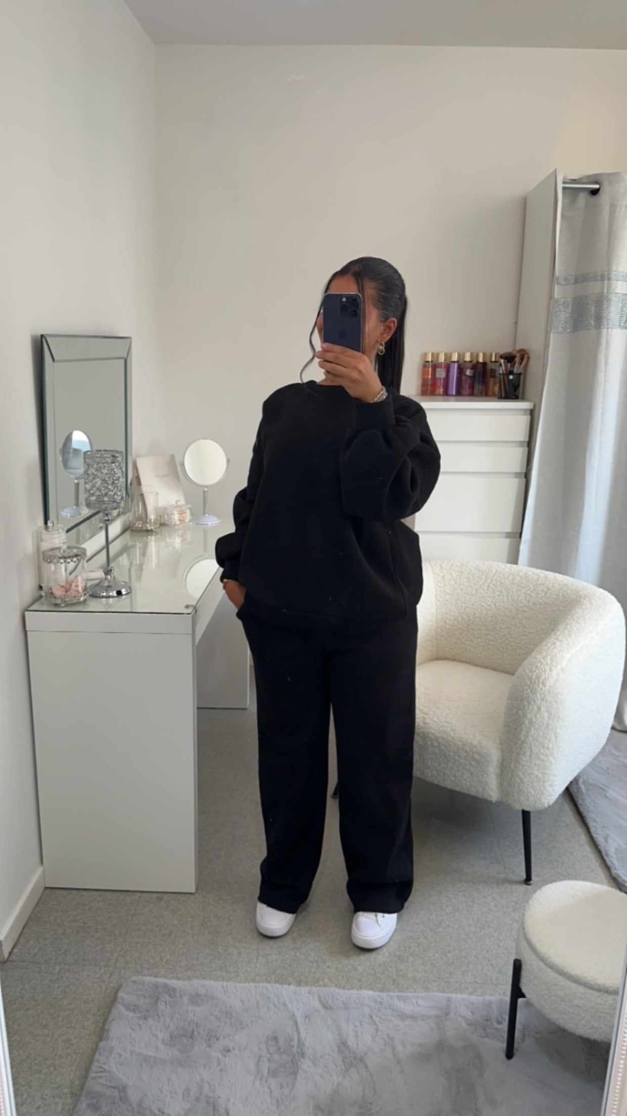 Ensemble jogging oversize noir