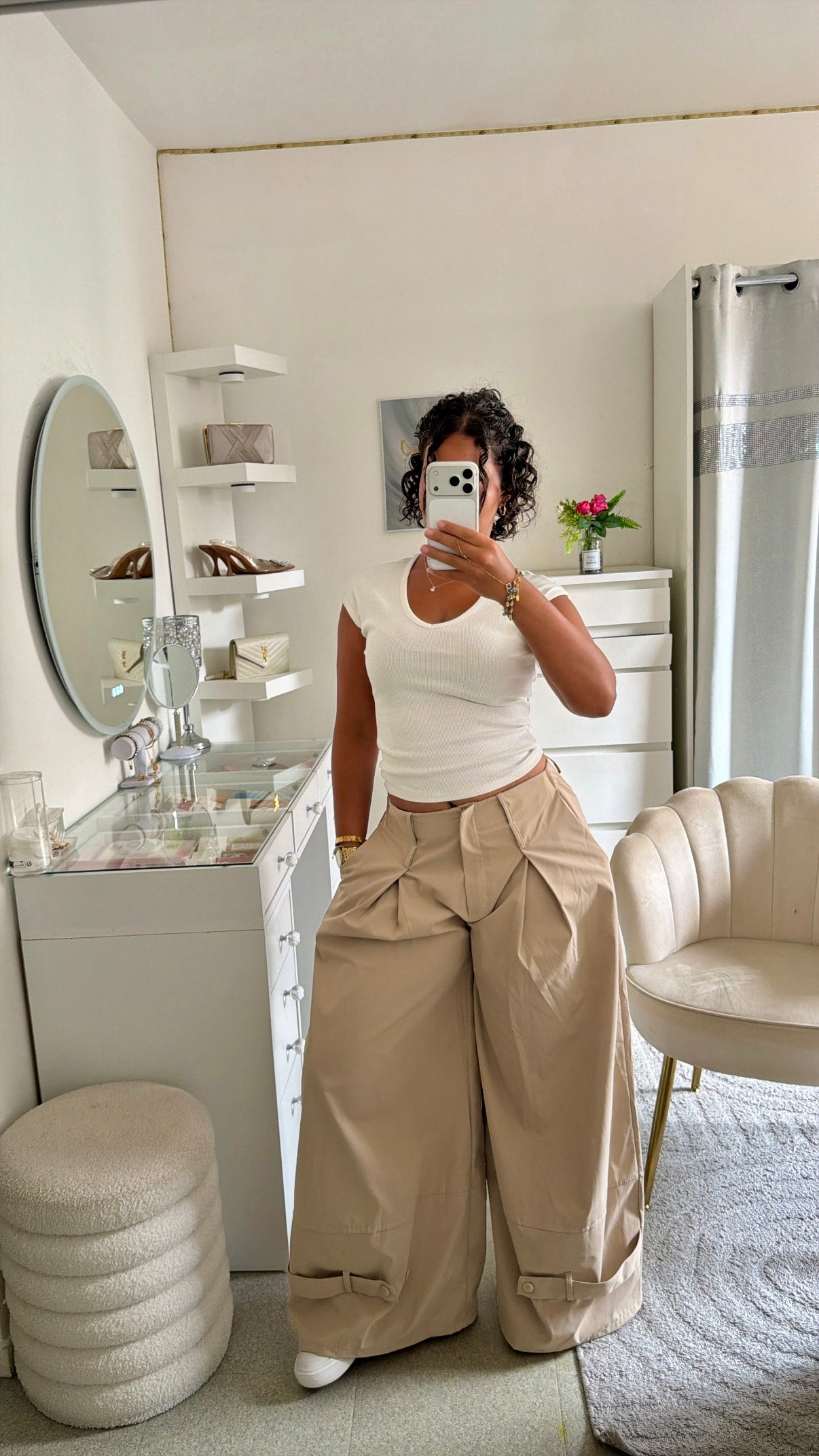 Pantalon Rawan en beige