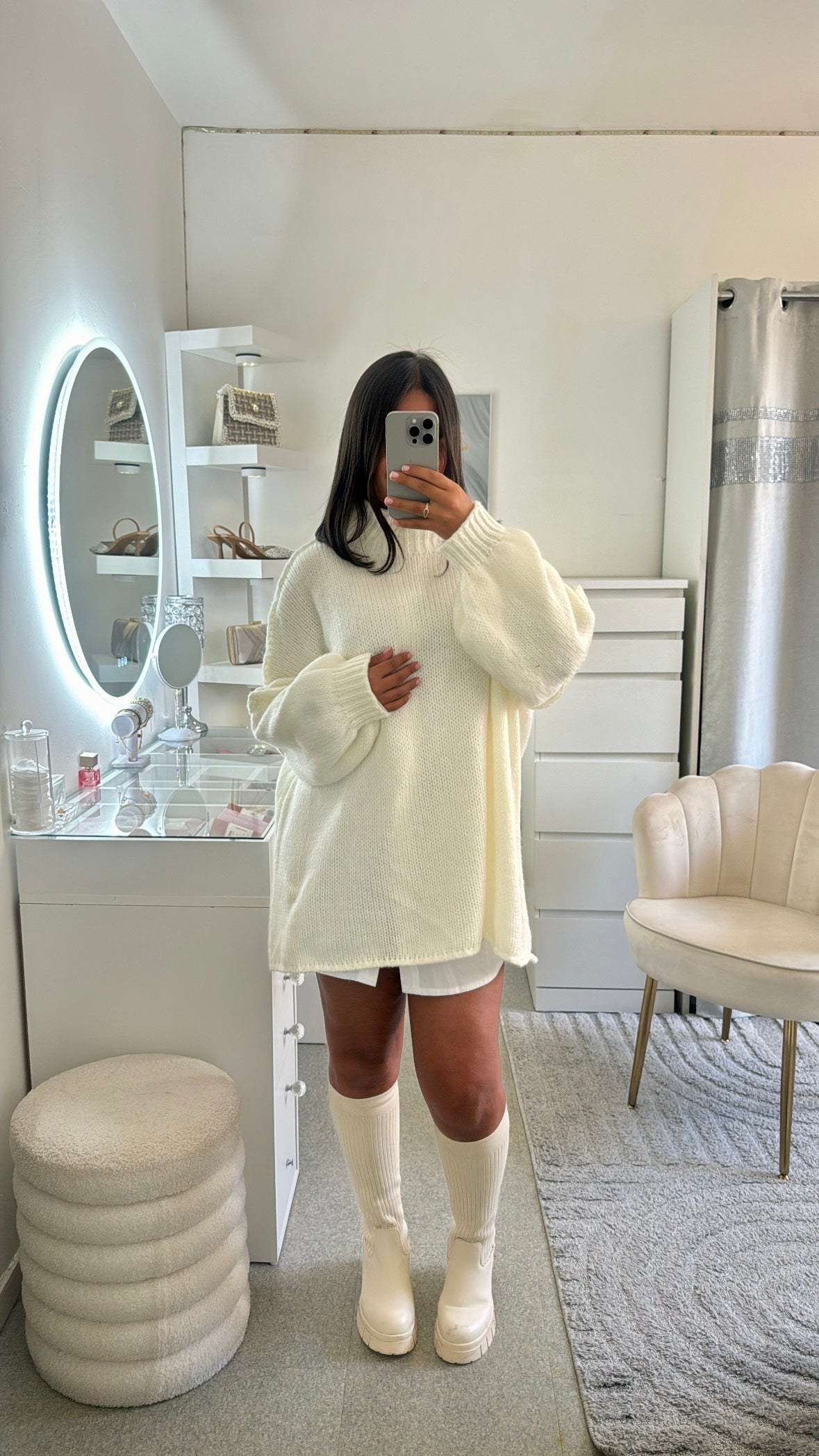 Pull épais long