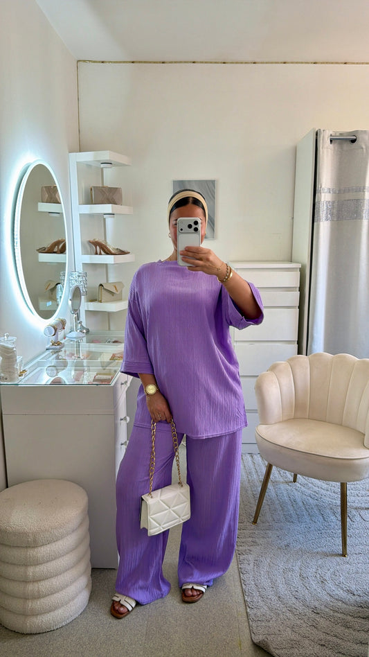 Ensemble t shirt lilas