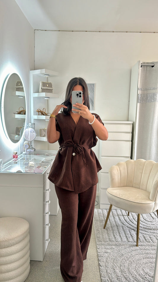 Ensemble Jasmin marron