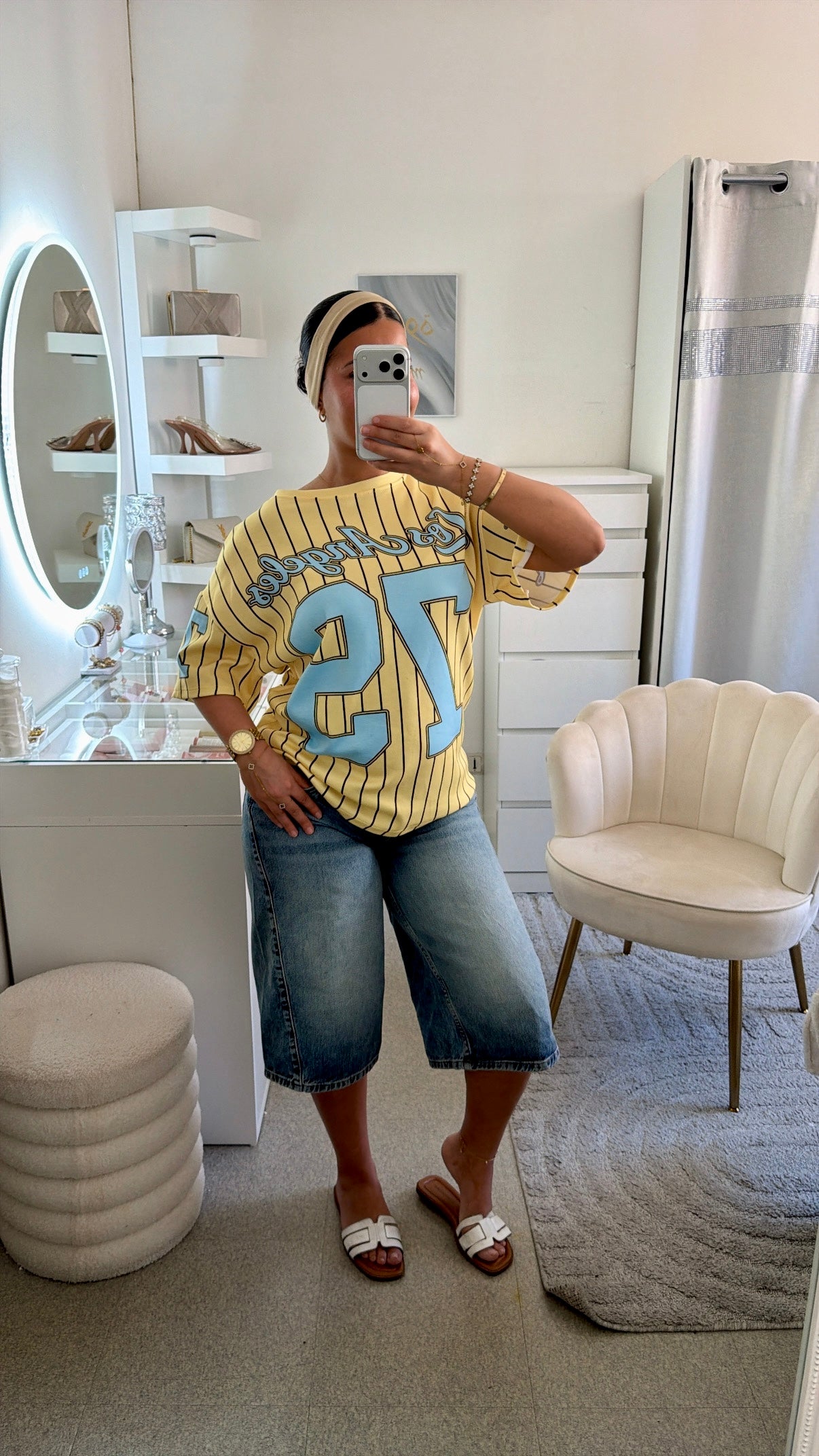 T shirt Zorine en jaune