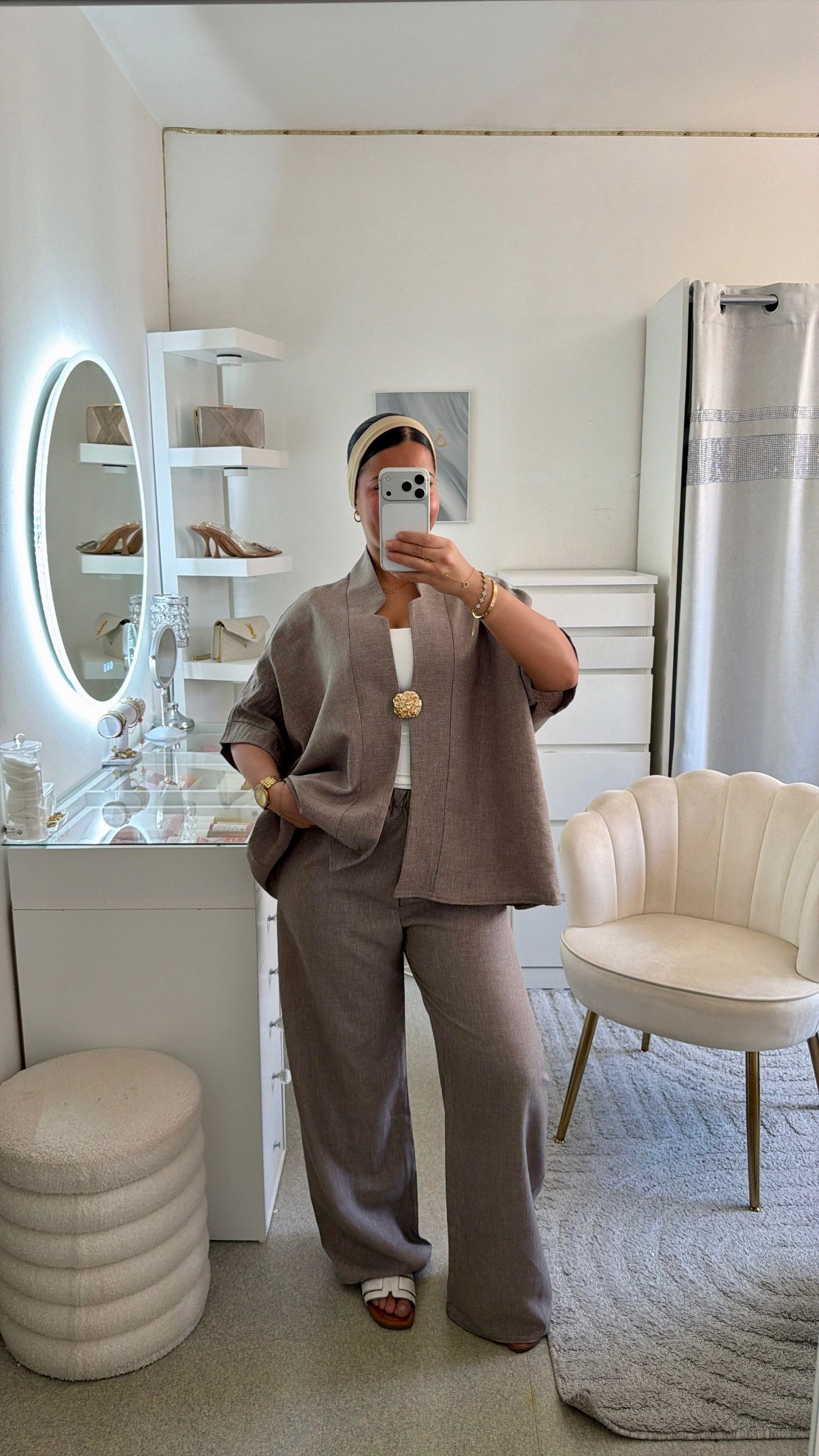 Ensemble Janna taupe clair