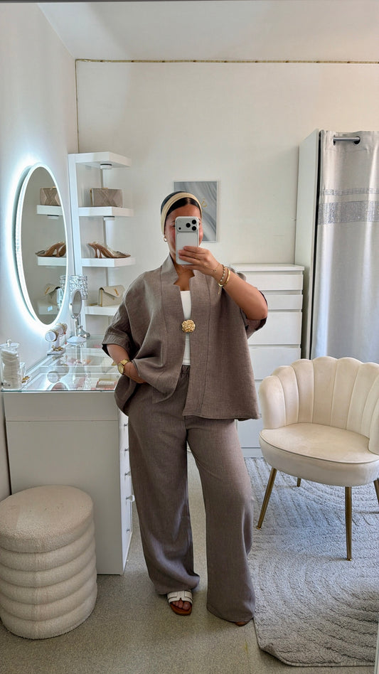 Ensemble Janna taupe clair