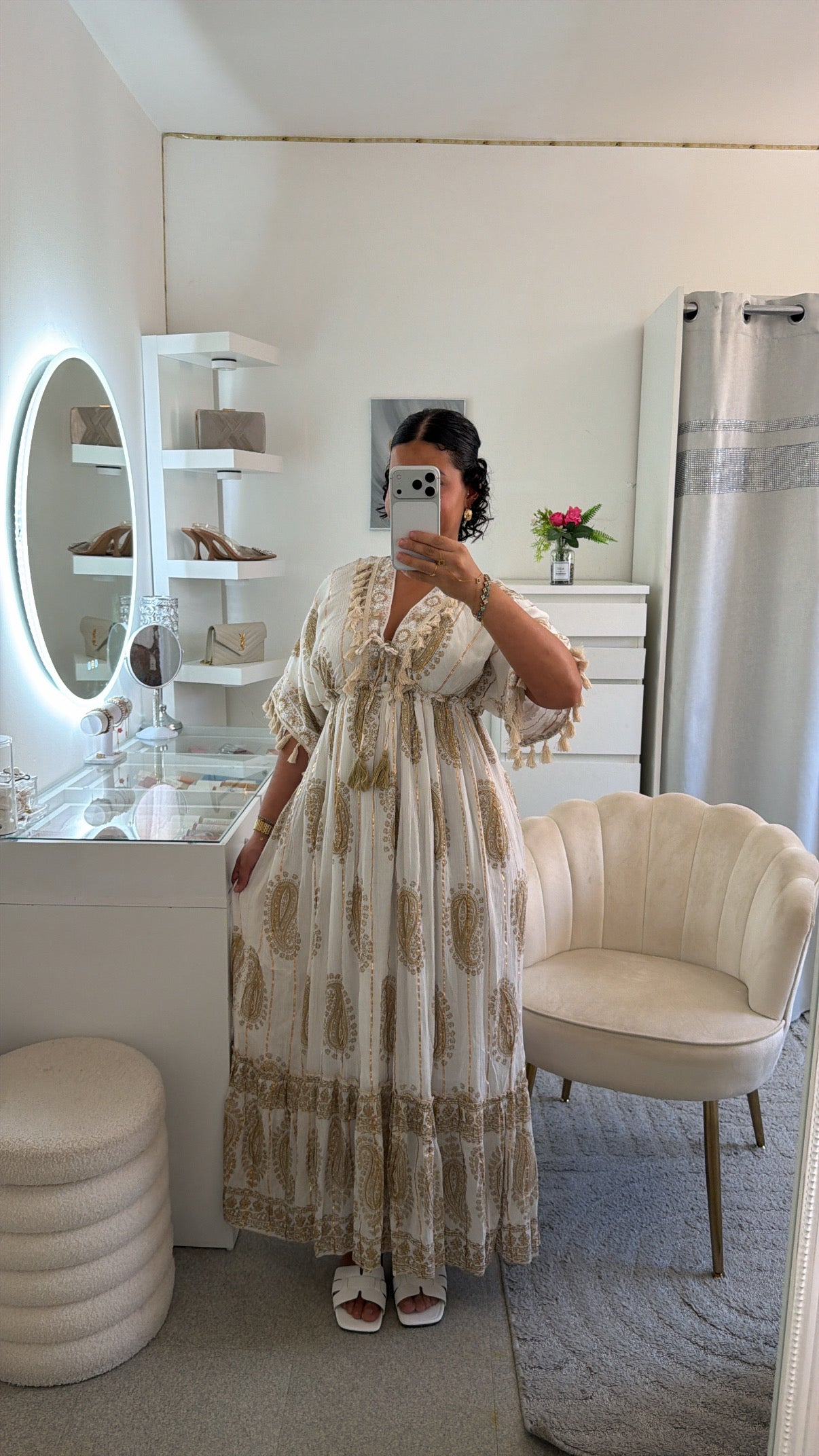 Robe Kahina en beige