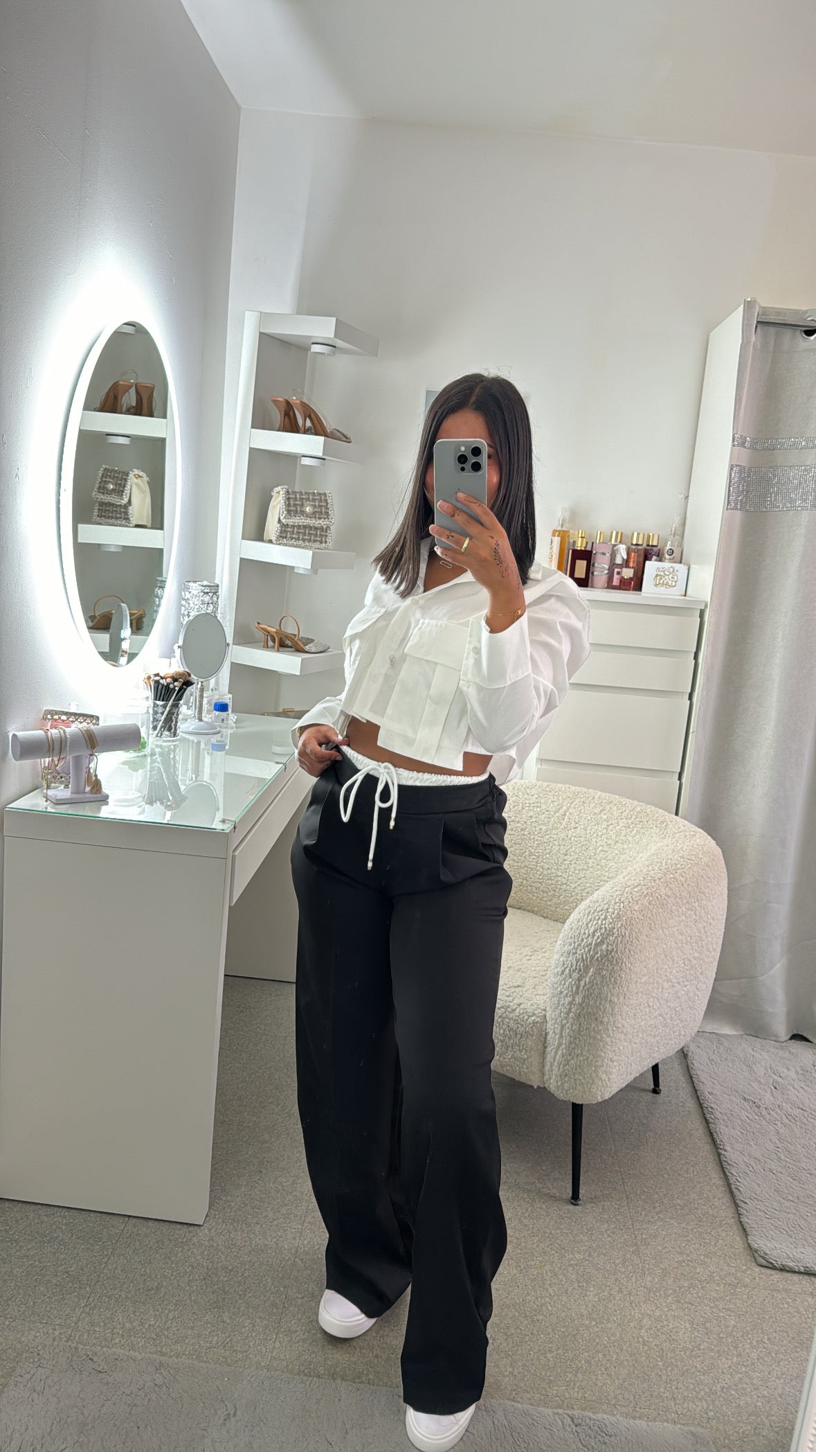 Chemise blanche avec poche