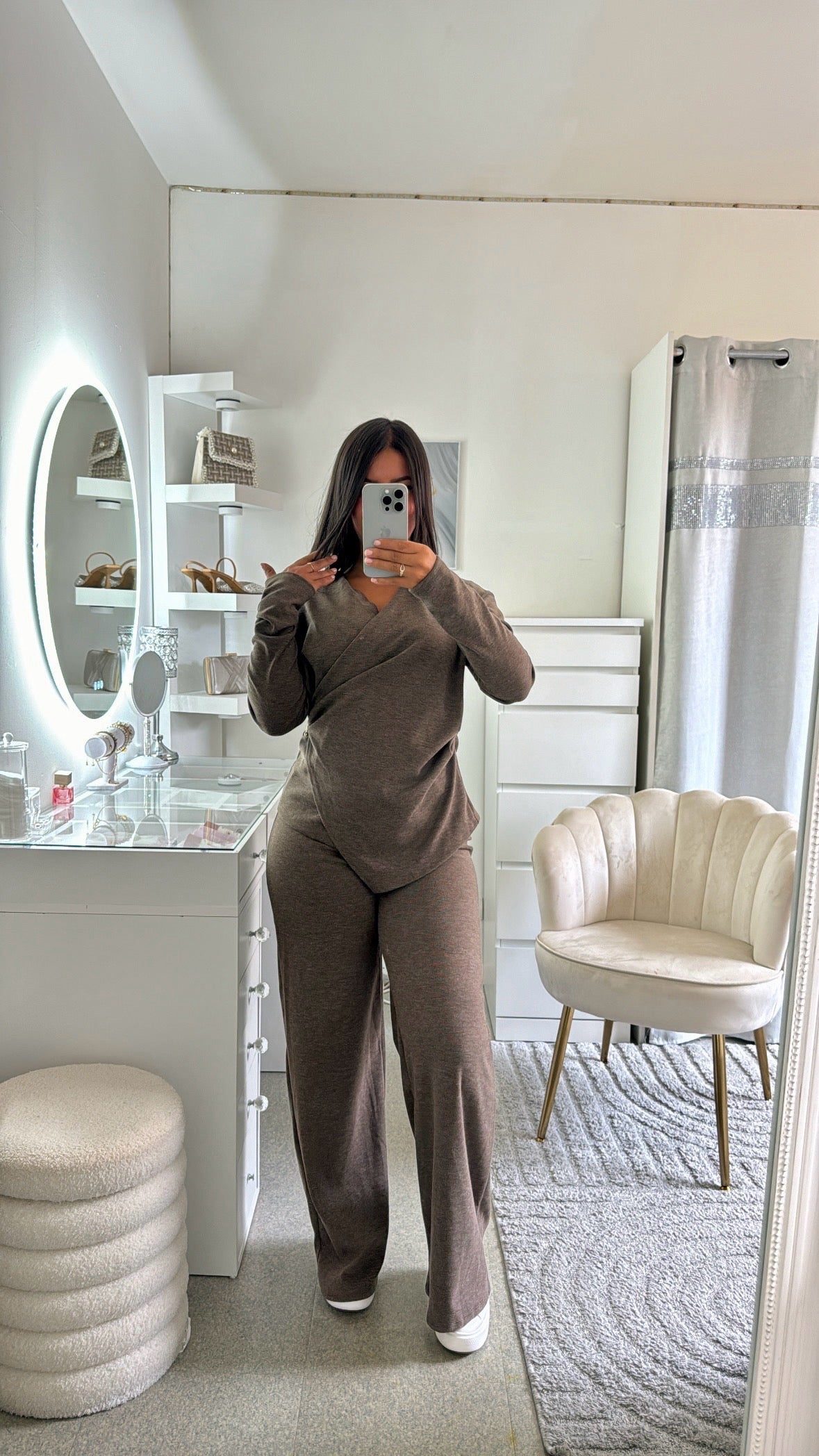 Ensemble Ayem en taupe