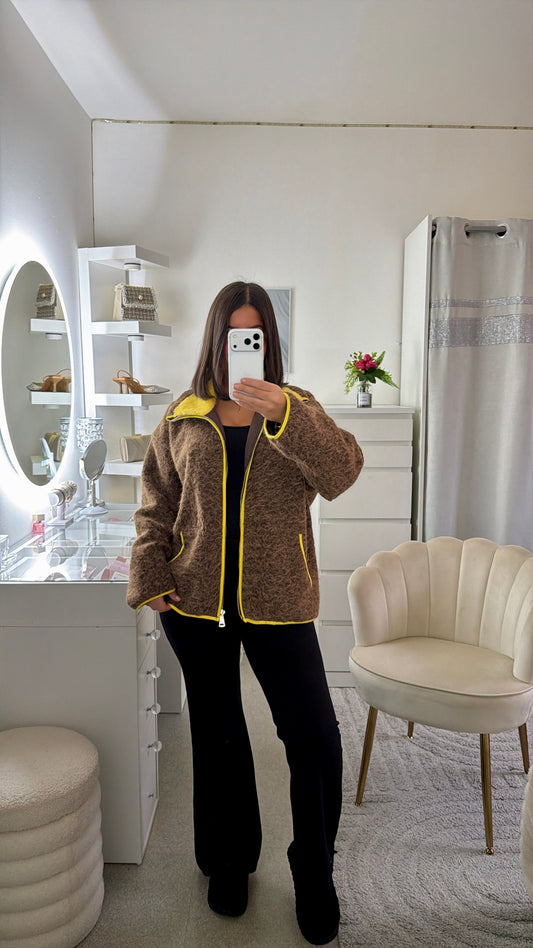 Gilet Aaliyah marron