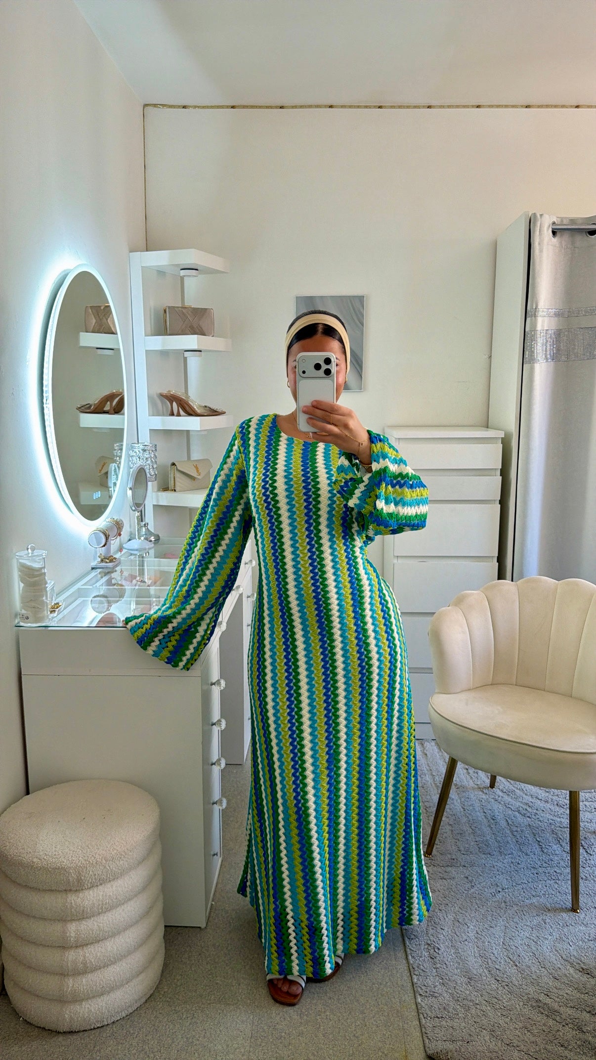 Robe Fadila vert