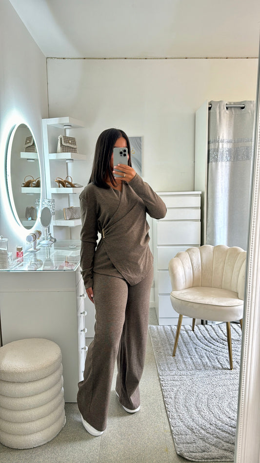Ensemble Ayem en taupe
