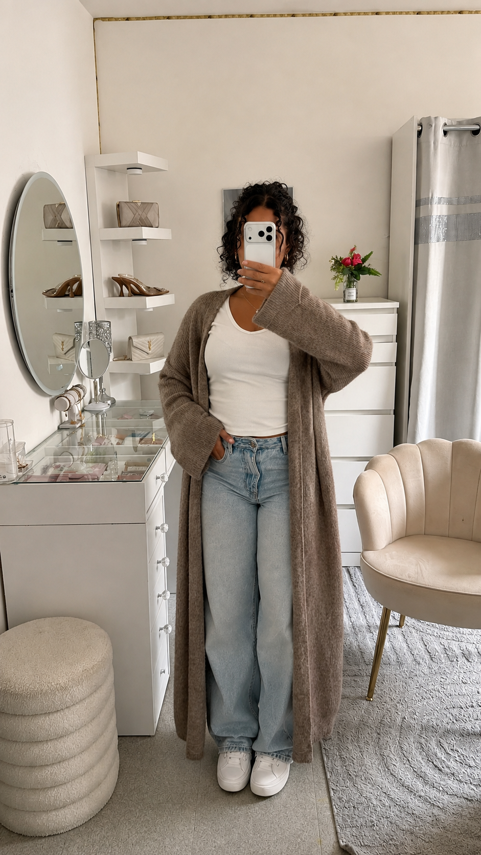 Gilet Nelia taupe