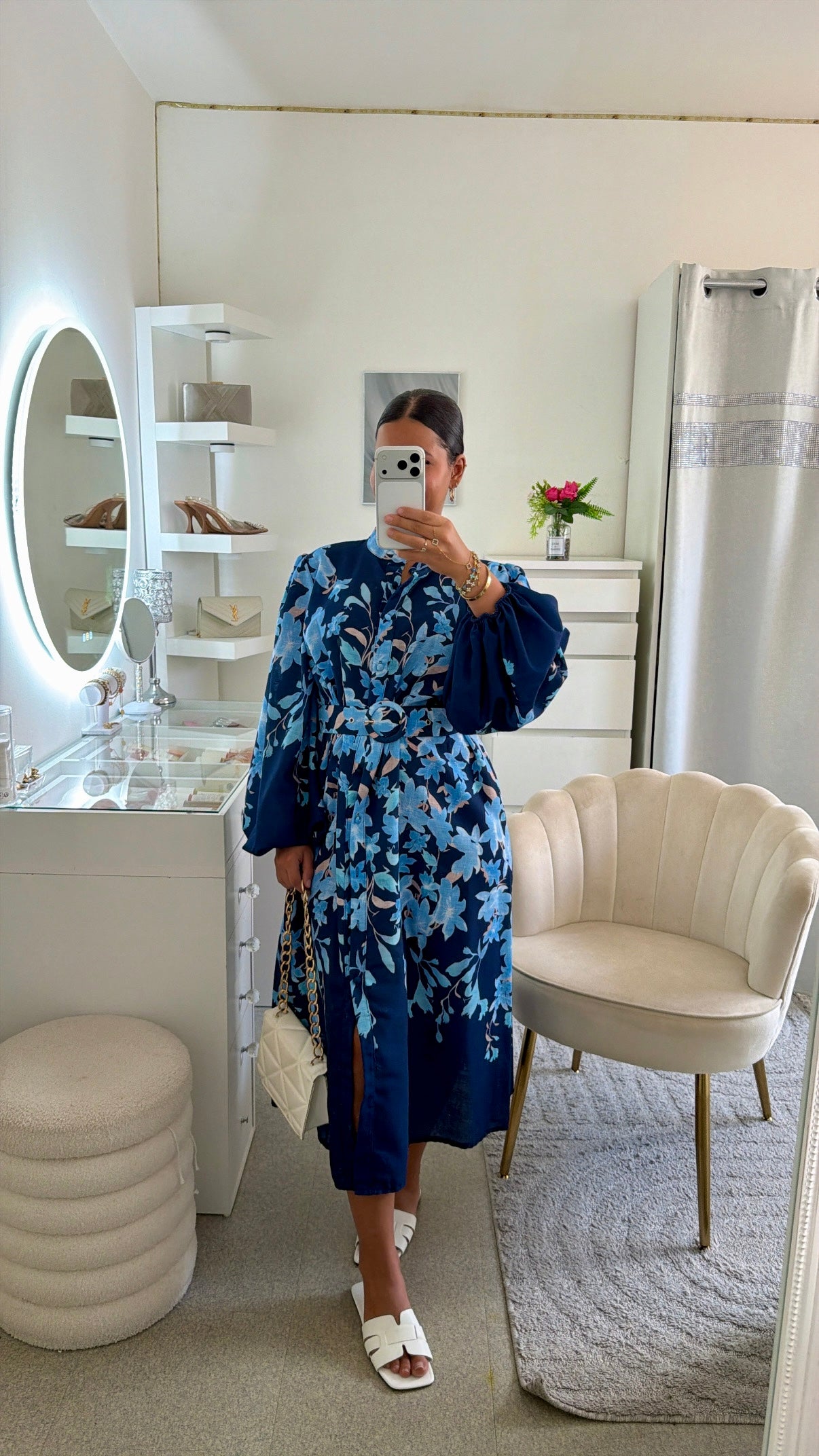Robe Maëlia en bleu