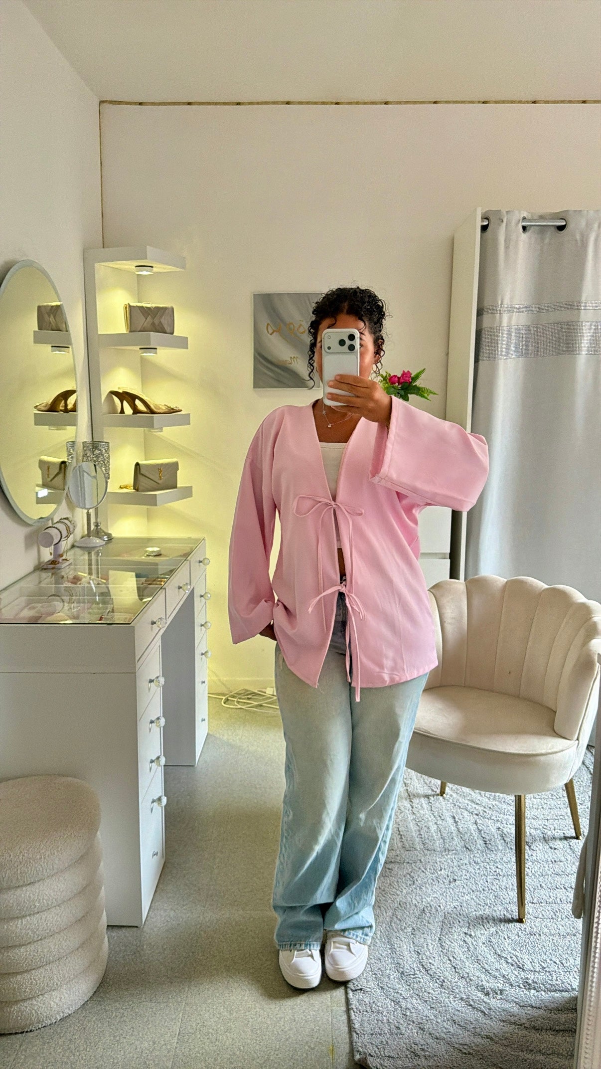 Gilet Jenna en rose