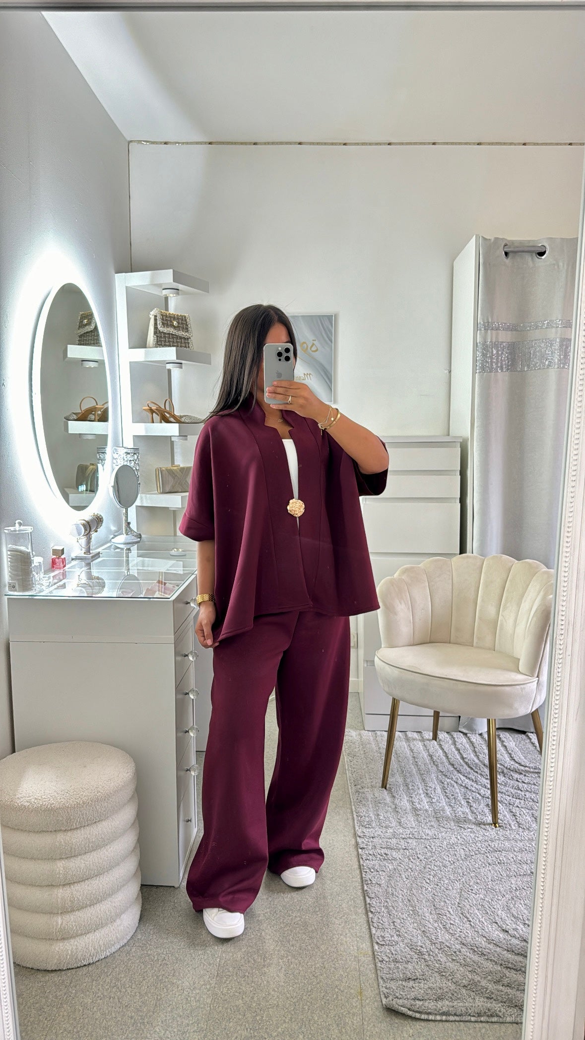 Ensemble Amany en bordeaux