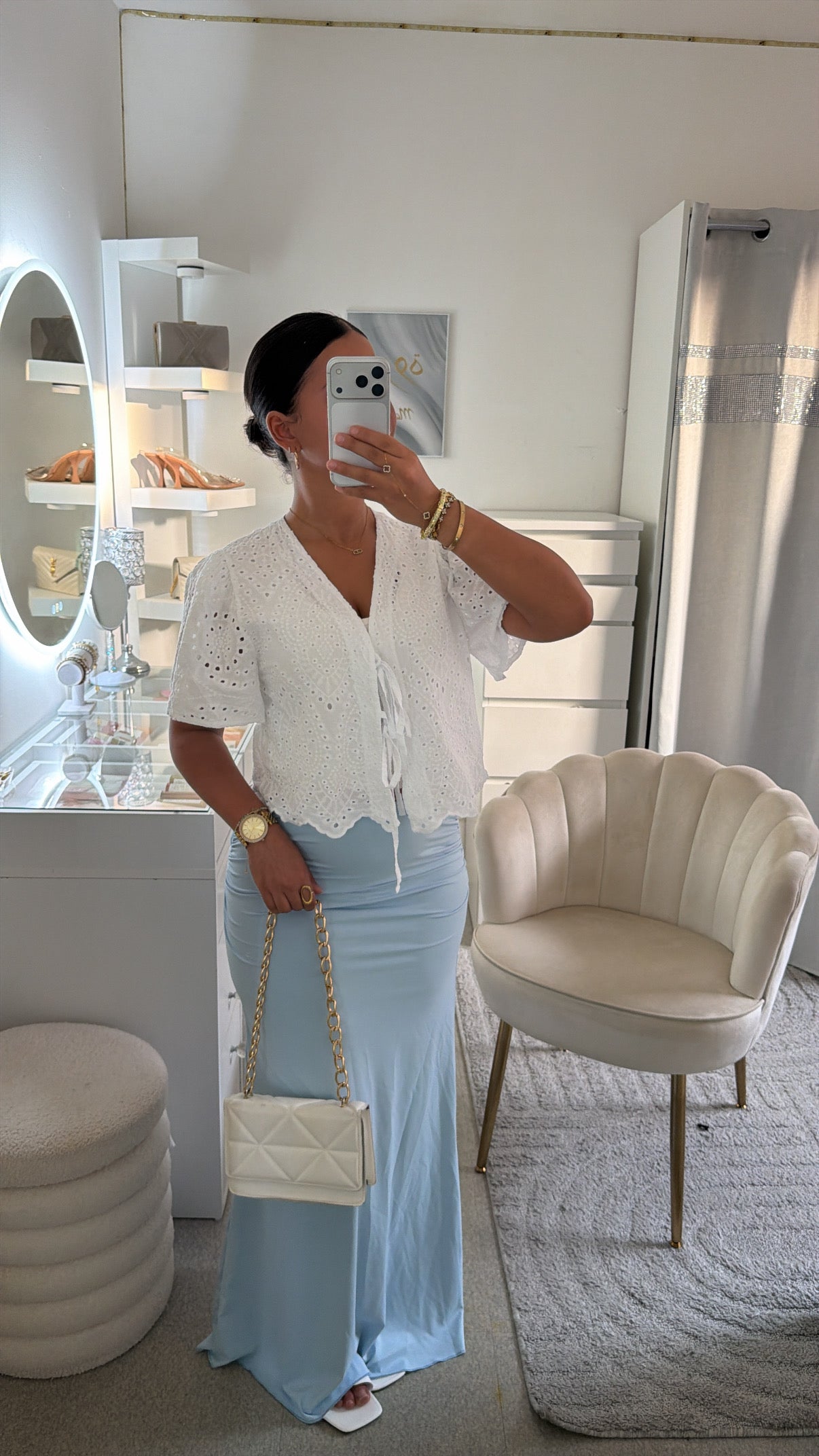 Top Hawa en blanc