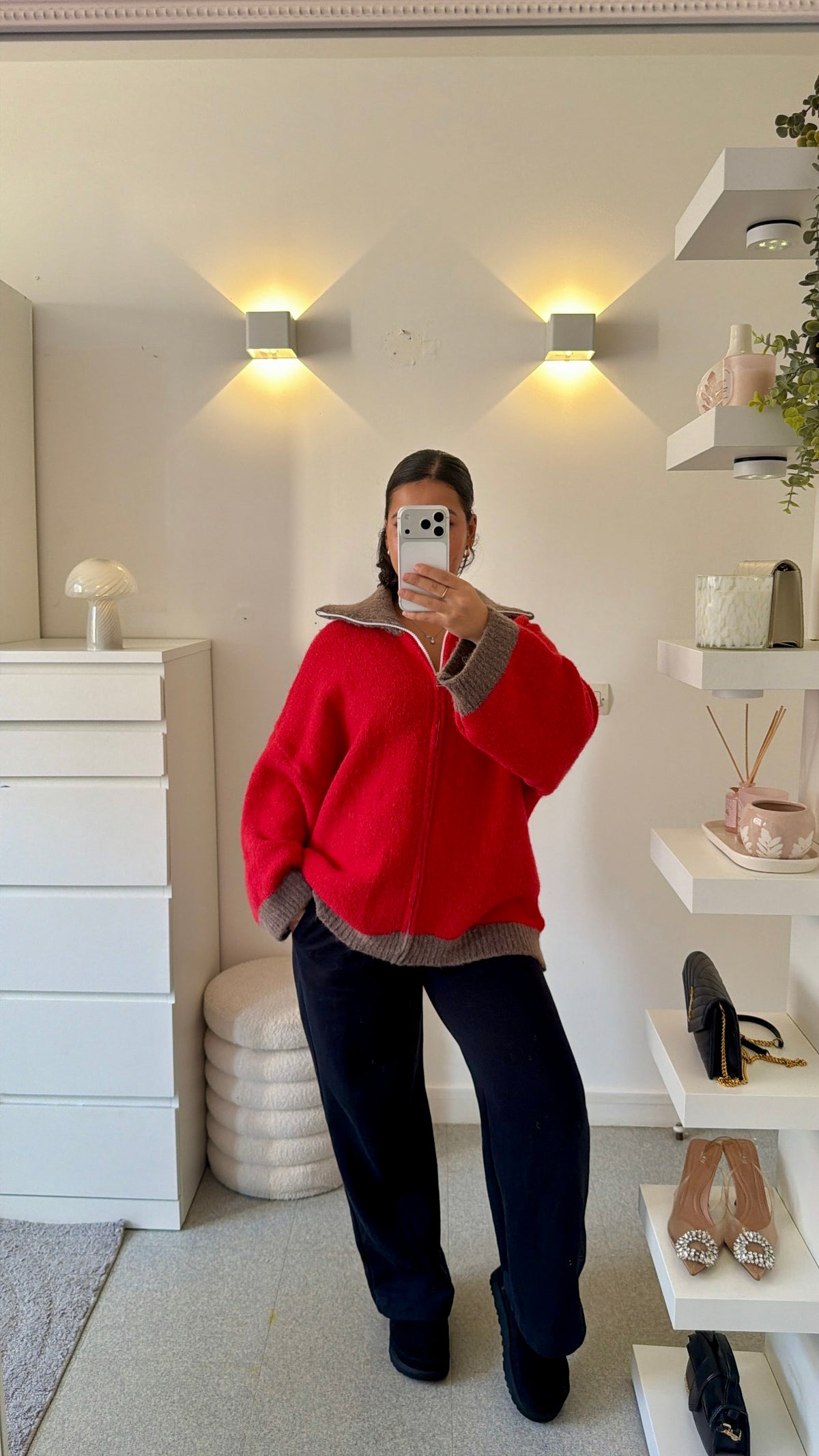 Gilet Lemya en rouge
