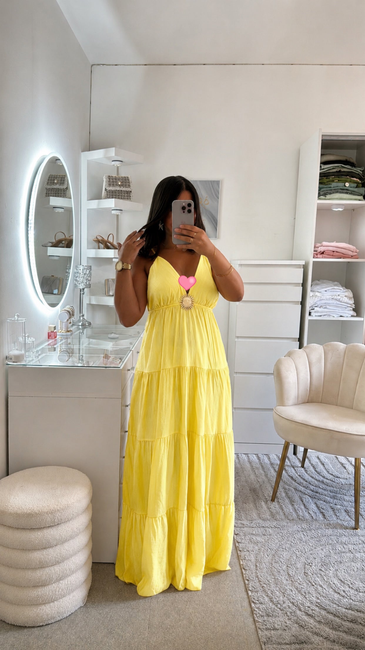 Robe Lilia en jaune