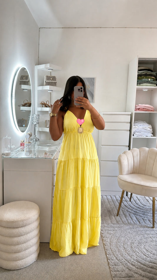 Robe Lilia en jaune