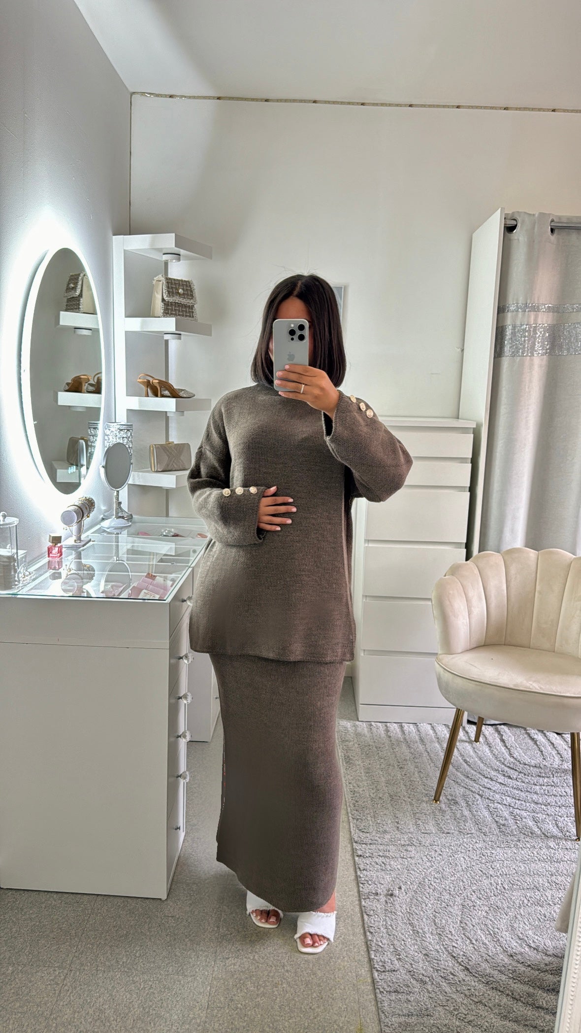 Ensemble Faiza taupe