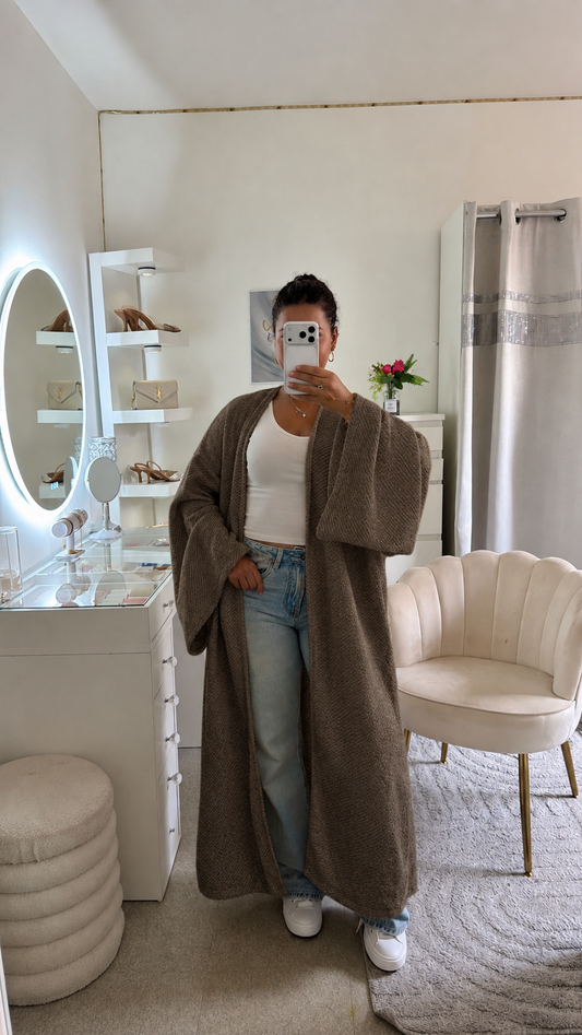 Gilet Lycia en marron