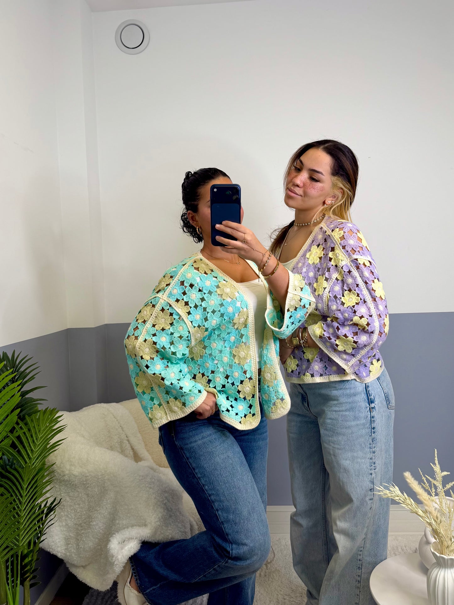 Cardigan Flora violet