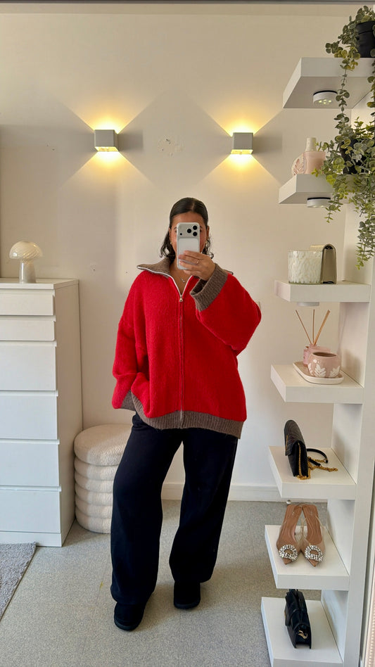 Gilet Lemya en rouge