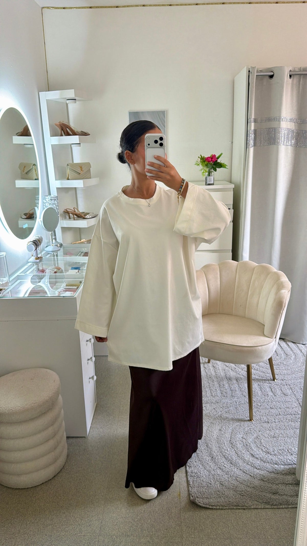 T-shirt oversize blanc