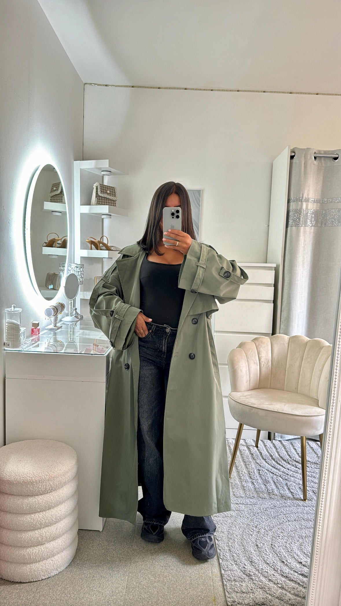 Trench Yara en vert